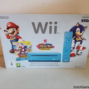 Nintendo Wii - Blue Console - Mario & Sonic At The London 2012 Olympic Games - NEW
